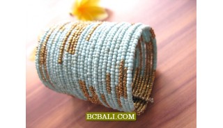 Indonesian Beads Cuff Bracelets Jewelry Designs 